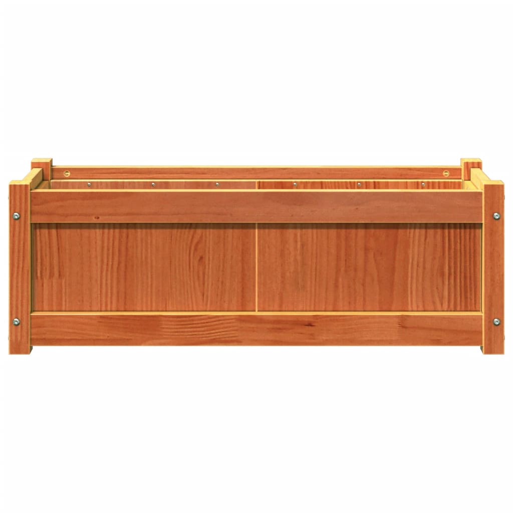 Pflanzkübel Wachsbraun 90x31x31 cm Massivholz Kiefer - Pazzar.ch