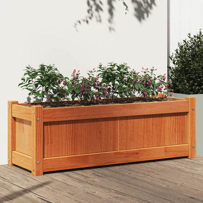 Pflanzkübel Wachsbraun 90x31x31 cm Massivholz Kiefer - Pazzar.ch