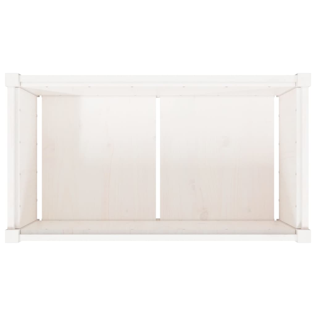 Pflanzkübel Weiß 90x50x50 cm Massivholz Kiefer - Pazzar.ch