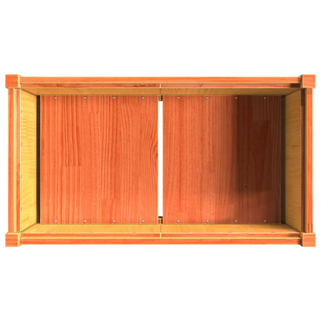 Pflanzkübel Wachsbraun 90x50x70 cm Massivholz Kiefer - Pazzar.ch