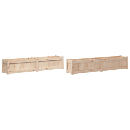 Pflanzkübel 2 Stk. Massivholz Kiefer - Pazzar.ch