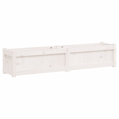 Pflanzkübel Weiß 150x31x31 cm Massivholz Kiefer - Pazzar.ch