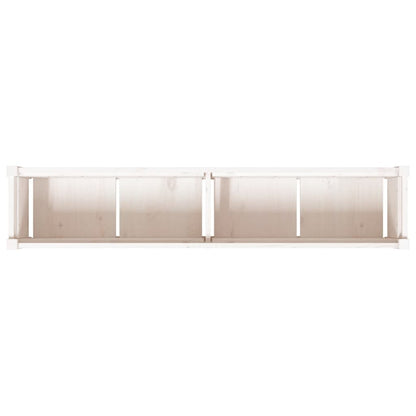 Pflanzkübel Weiß 150x31x31 cm Massivholz Kiefer - Pazzar.ch
