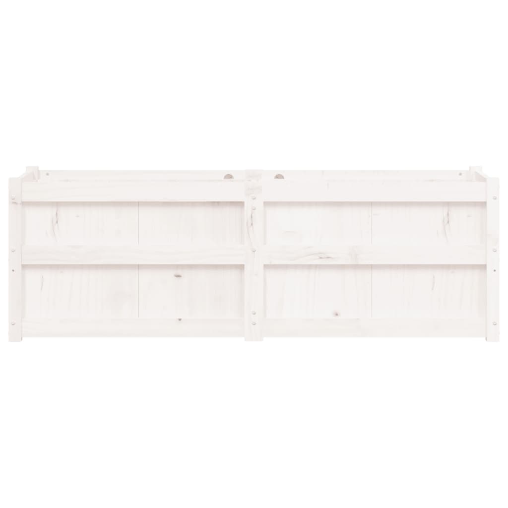 Pflanzkübel Weiß 150x50x50 cm Massivholz Kiefer - Pazzar.ch