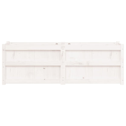 Pflanzkübel Weiß 150x50x50 cm Massivholz Kiefer - Pazzar.ch