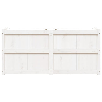 Pflanzkübel Weiß 150x50x70 cm Massivholz Kiefer - Pazzar.ch