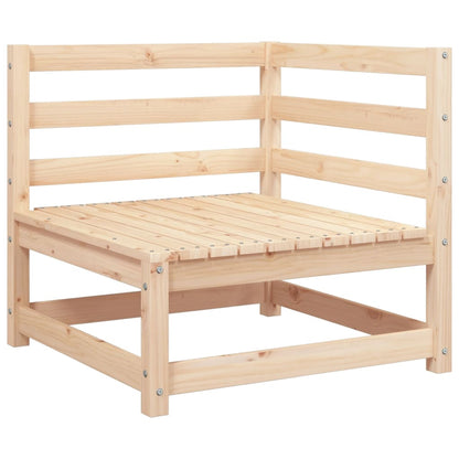 Gartensofa mit Fußhocker 2-Sitzer Massivholz Kiefer - Pazzar.ch