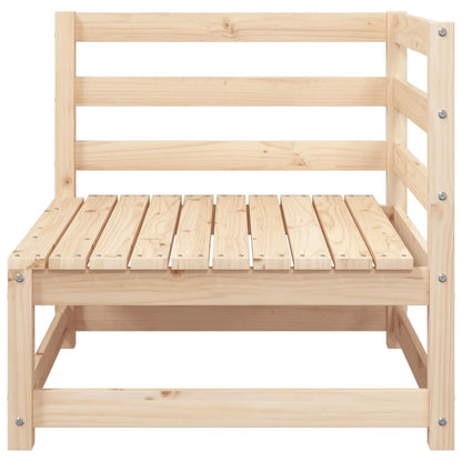 Gartensofa mit Fußhocker 2-Sitzer Massivholz Kiefer - Pazzar.ch