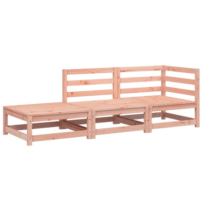 Gartensofa mit Hocker 2-Sitzer Massivholz Douglasie - Pazzar.ch