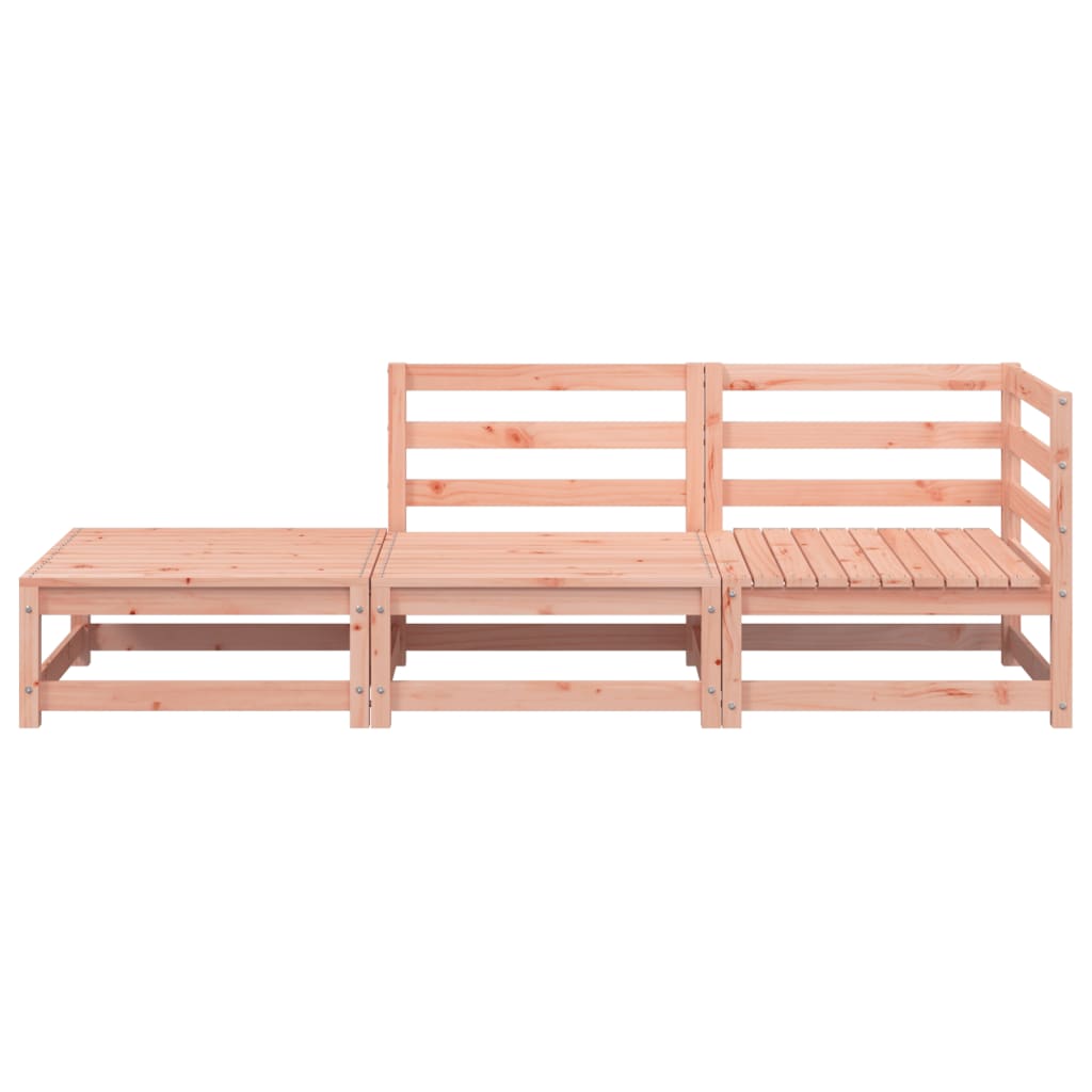 Gartensofa mit Hocker 2-Sitzer Massivholz Douglasie - Pazzar.ch