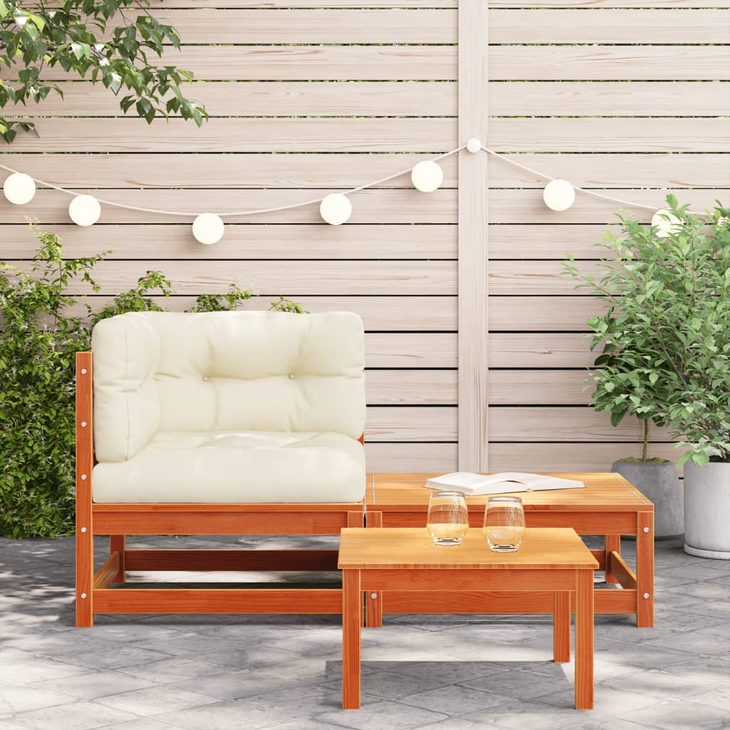 Garten-Ecksofa mit Kissen und Hocker - Pazzar.ch