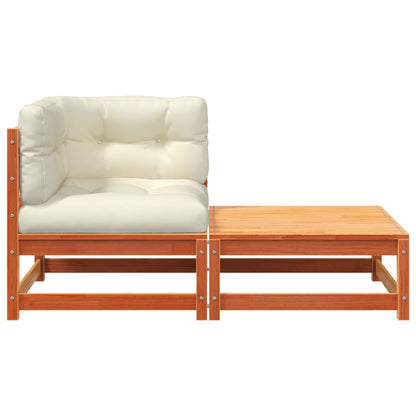 Garten-Ecksofa mit Kissen und Hocker - Pazzar.ch