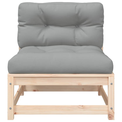 Gartensofa ohne Armlehnen mit Kissen und Hocker - Pazzar.ch