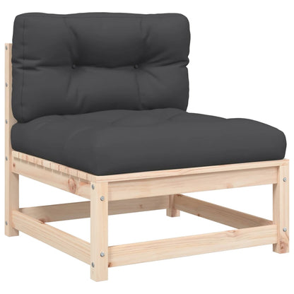 Gartensofa ohne Armlehnen mit Kissen und Hocker - Pazzar.ch