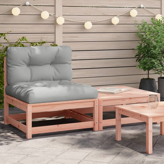 Gartensofa ohne Armlehnen mit Kissen und Hocker - Pazzar.ch