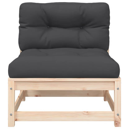 Gartensofa ohne Armlehnen mit Kissen und Hockern - Pazzar.ch