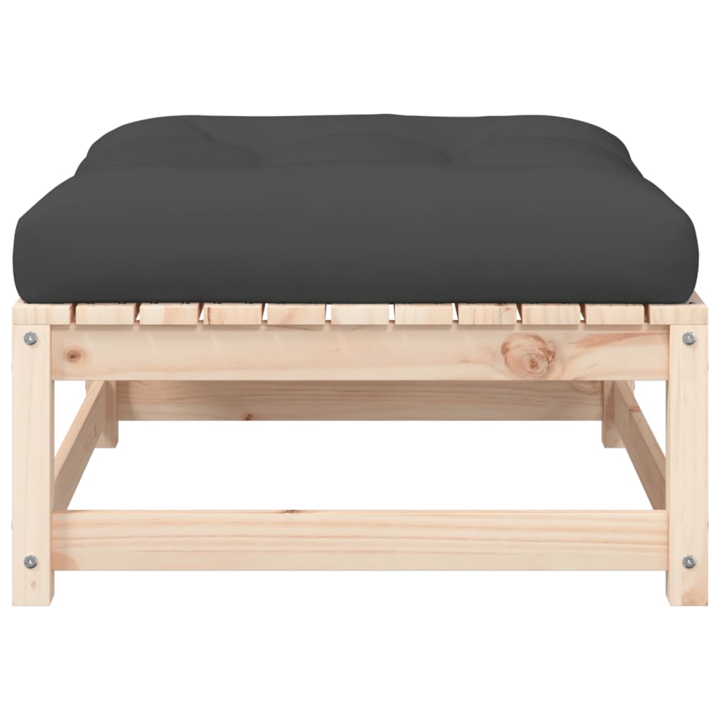 Gartensofa ohne Armlehnen mit Kissen und Hockern - Pazzar.ch