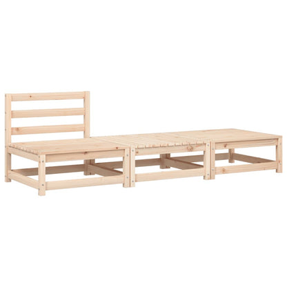 Gartensofa ohne Armlehnen mit Kissen und Hockern - Pazzar.ch