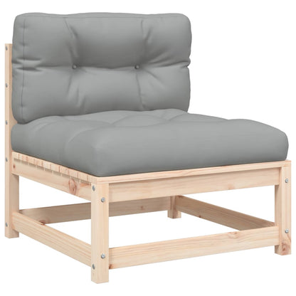 Gartensofa ohne Armlehnen mit Kissen und Hockern - Pazzar.ch