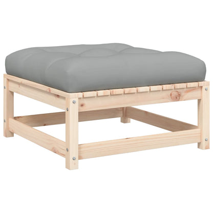 Gartensofa ohne Armlehnen mit Kissen und Hockern - Pazzar.ch