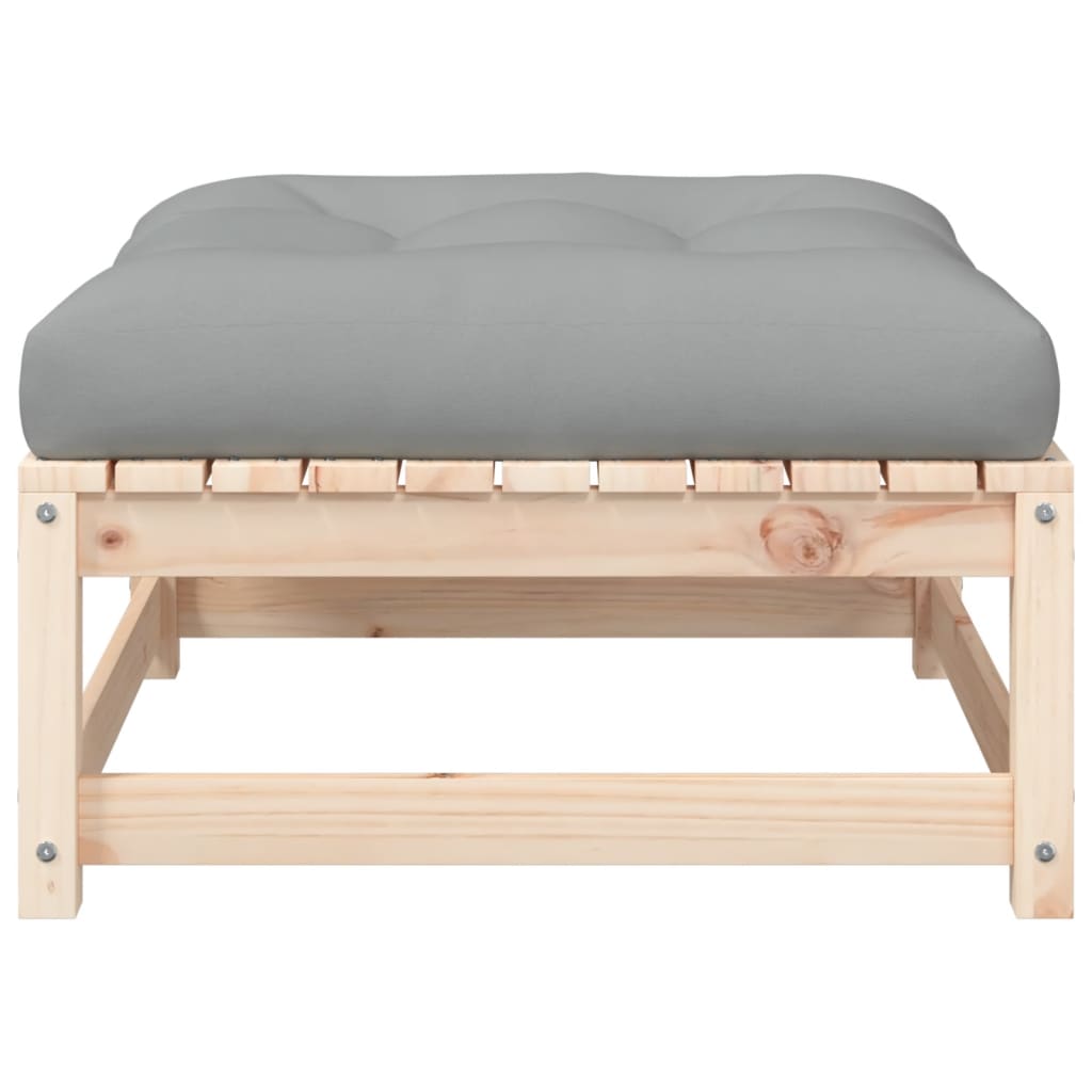 Gartensofa ohne Armlehnen mit Kissen und Hockern - Pazzar.ch