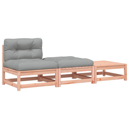 Gartensofa ohne Armlehnen mit Kissen und Hockern - Pazzar.ch