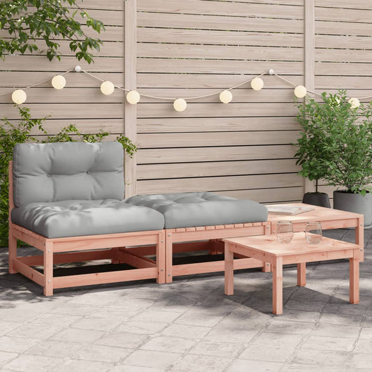 Gartensofa ohne Armlehnen mit Kissen und Hockern - Pazzar.ch
