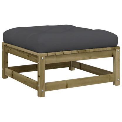 Gartensofa ohne Armlehnen mit Kissen und Hockern - Pazzar.ch