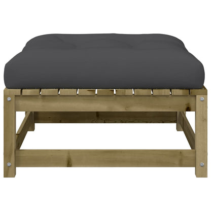 Gartensofa ohne Armlehnen mit Kissen und Hockern - Pazzar.ch