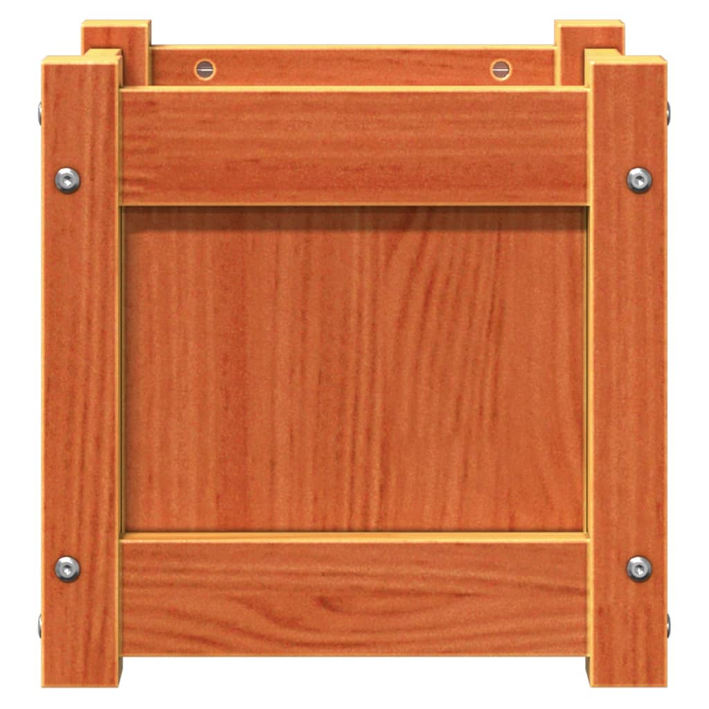 Pflanzkübel Wachsbraun 31x31x31 cm Massivholz Kiefer - Pazzar.ch