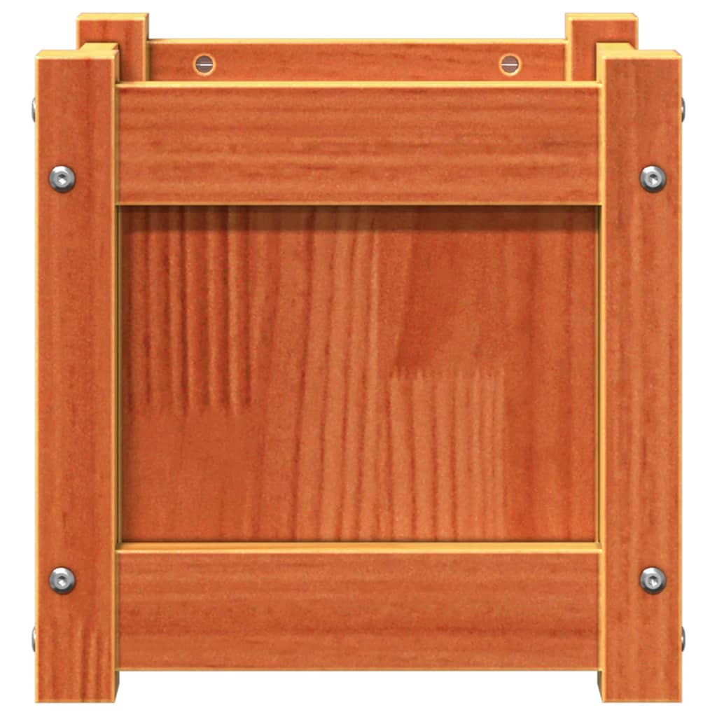 Pflanzkübel Wachsbraun 31x31x31 cm Massivholz Kiefer - Pazzar.ch