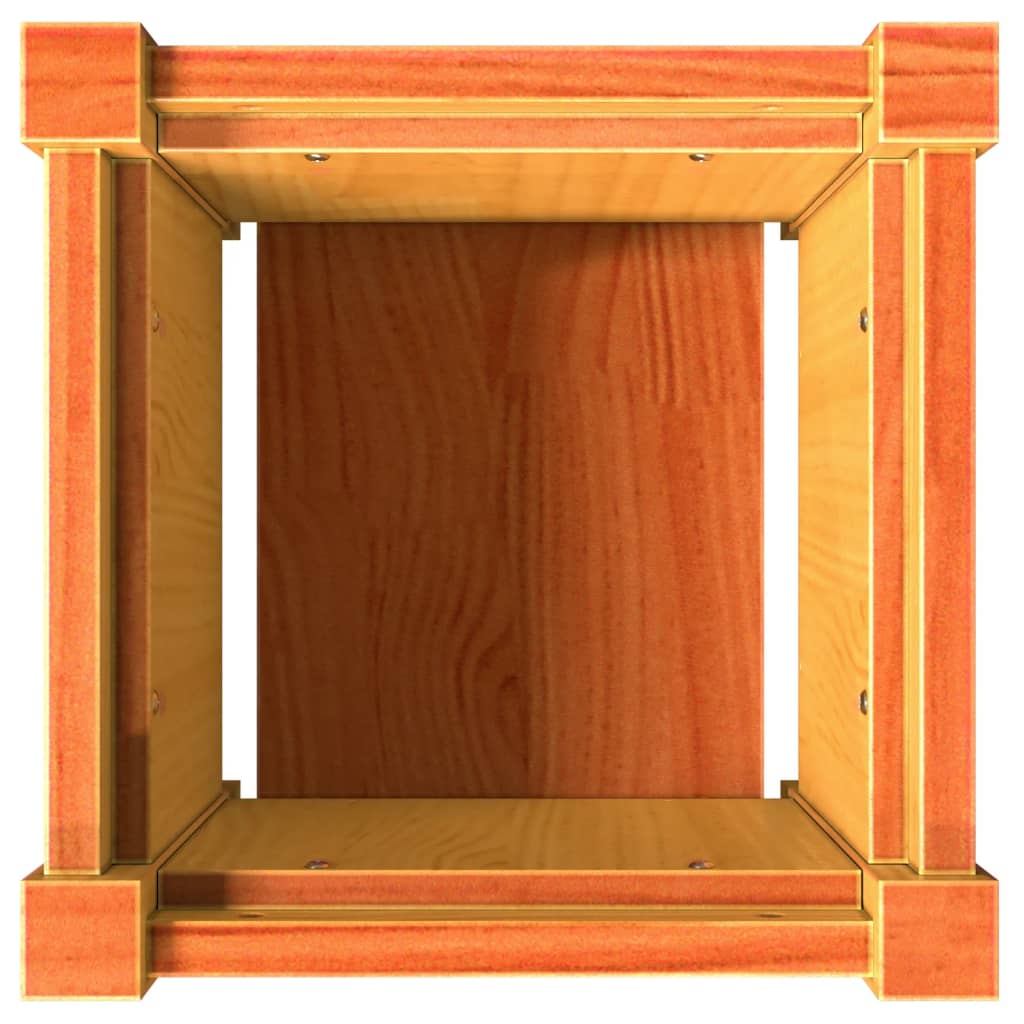 Pflanzkübel Wachsbraun 31x31x31 cm Massivholz Kiefer - Pazzar.ch