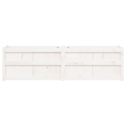 Pflanzkübel Weiß 180x50x50 cm Massivholz Kiefer - Pazzar.ch