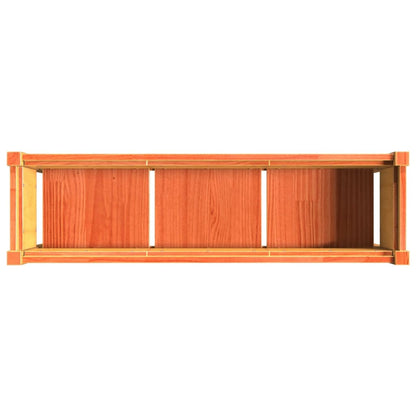 Pflanzkübel mit Beinen Wachsbraun 110x31x70cm Massivholz Kiefer - Pazzar.ch