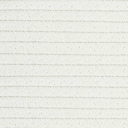 Aufbewahrungskorb Beige und Weiß Ø40x35 cm Baumwolle - Pazzar.ch