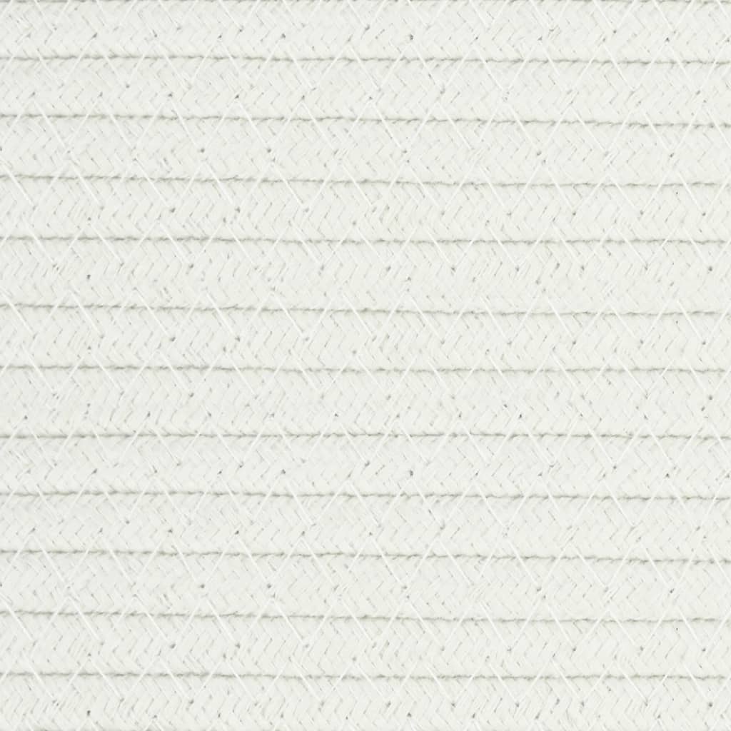 Aufbewahrungskorb Grau und Weiß Ø51x33 cm Baumwolle - Pazzar.ch