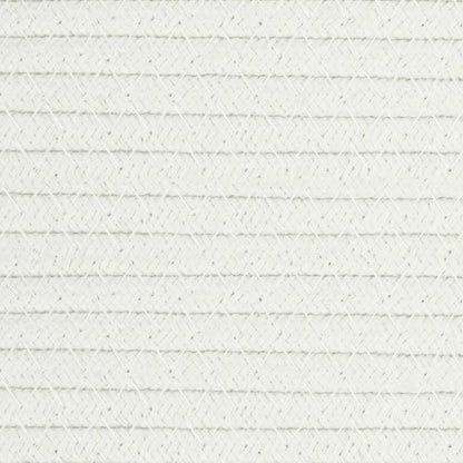 Aufbewahrungskorb Beige und Weiß Ø51x33 cm Baumwolle - Pazzar.ch