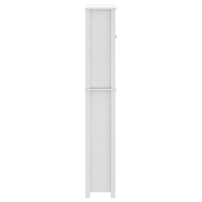 Toilettenschrank BERG Weiß 60x27x164,5 cm Massivholz - Pazzar.ch