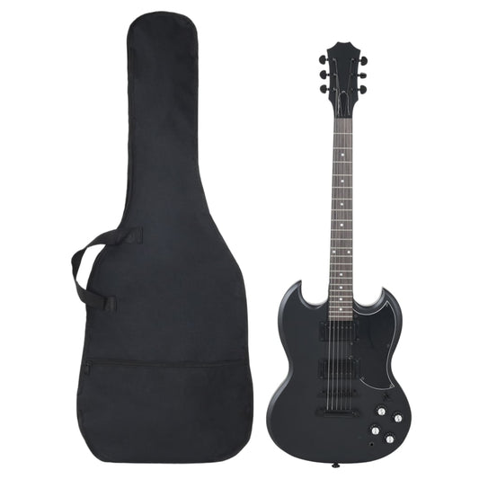 E-Gitarre für Anfänger mit Tasche Schwarz 4/4 39" - Pazzar.ch