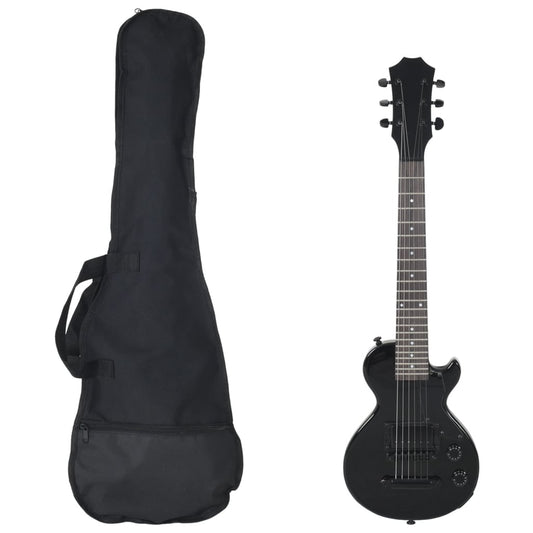 E-Gitarre für Kinder mit Tasche Schwarz 3/4 30" - Pazzar.ch