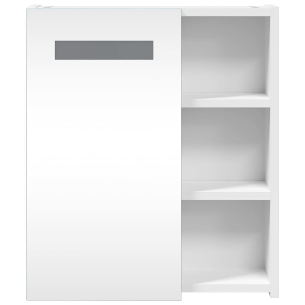 Spiegelschrank mit LED-Beleuchtung Weiß 45x13x52 cm - Pazzar.ch