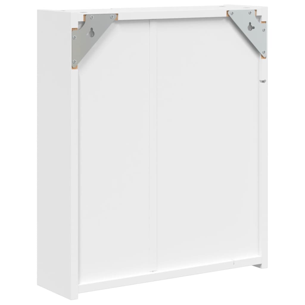 Spiegelschrank mit LED-Beleuchtung Weiß 45x13x52 cm - Pazzar.ch