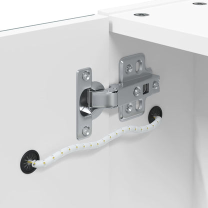 Spiegelschrank mit LED-Beleuchtung Weiß 45x13x52 cm - Pazzar.ch