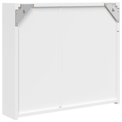 Spiegelschrank mit LED-Beleuchtung Weiß 60x13x52 cm - Pazzar.ch