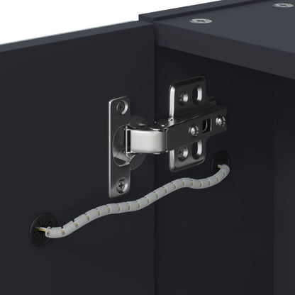 Spiegelschrank mit LED-Beleuchtung Grau 60x13x52 cm - Pazzar.ch