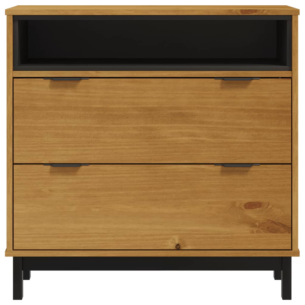 Schubladenschrank FLAM 80x40x80 cm Massivholz Kiefer - Pazzar.ch