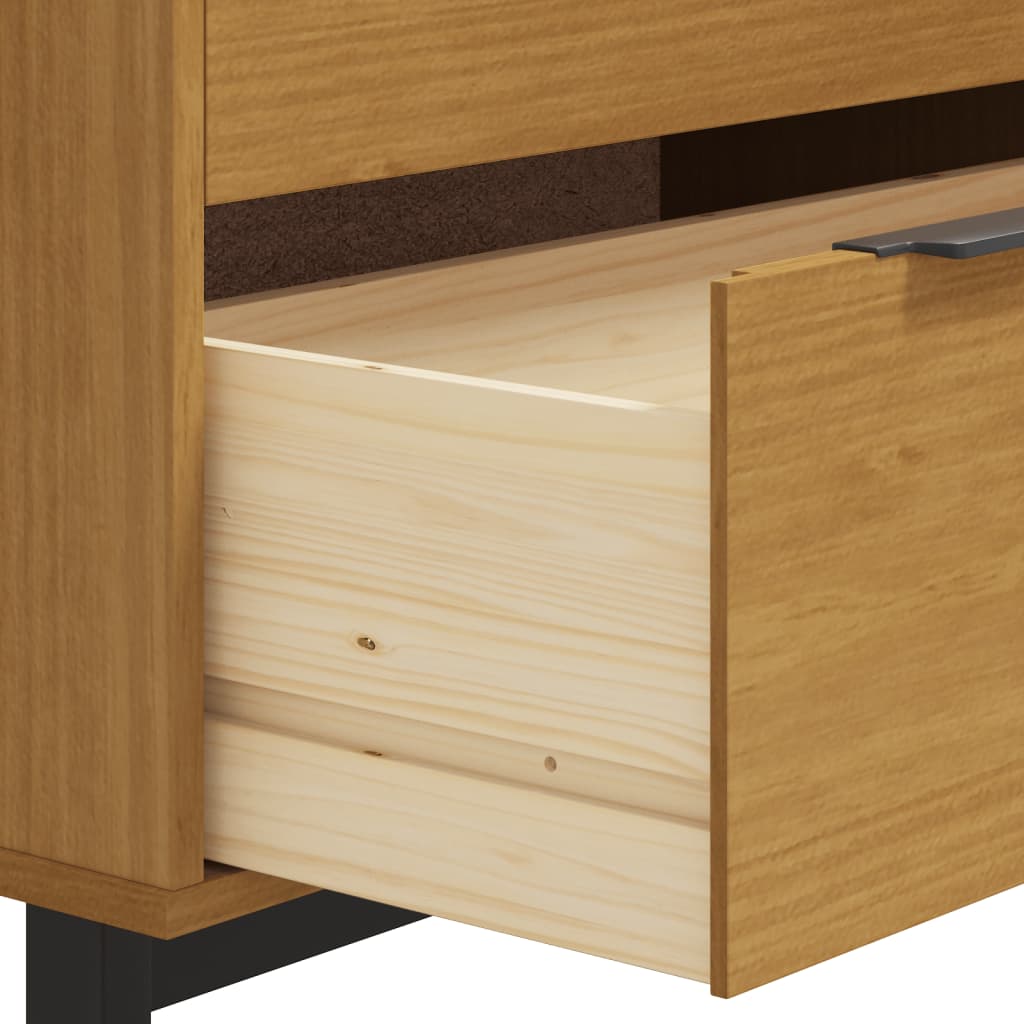 Schubladenschrank FLAM 80x40x80 cm Massivholz Kiefer - Pazzar.ch