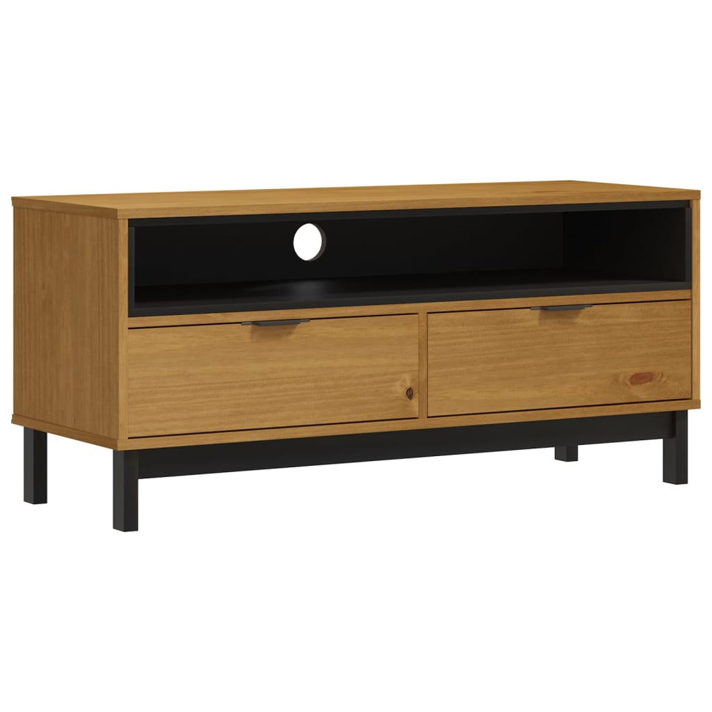 TV-Schrank FLAM 110x40x50 cm Massivholz Kiefer - Pazzar.ch