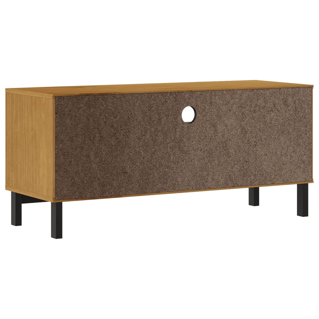 TV-Schrank FLAM 110x40x50 cm Massivholz Kiefer - Pazzar.ch