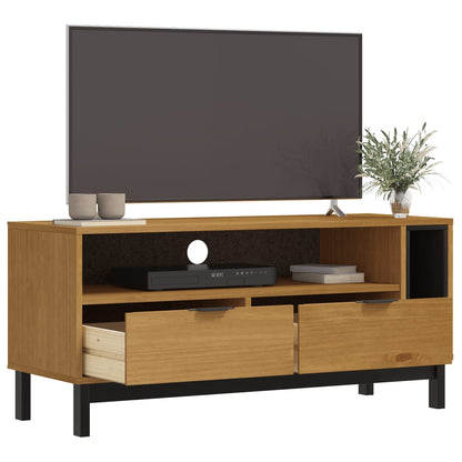 TV-Schrank FLAM 110x40x50 cm Massivholz Kiefer - Pazzar.ch